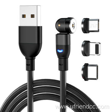Magnetic Charger 3In1 Nylon Charging Cable